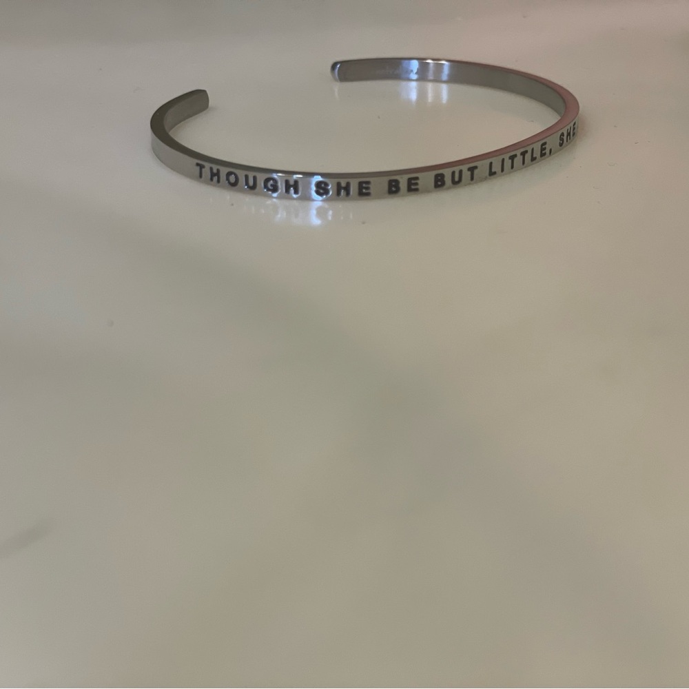 MantraBand Silver Inspirational Bracelet